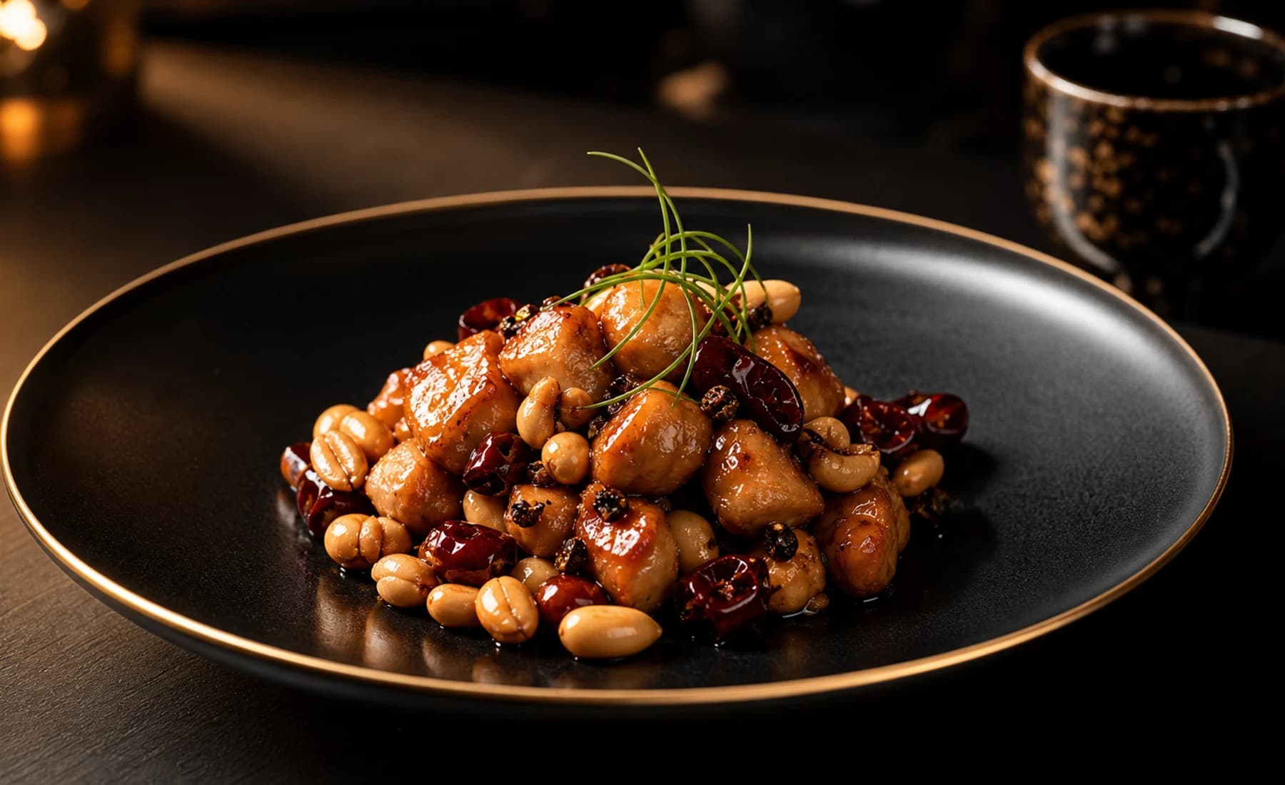Tokyo sanctuary visual for Kung Pao Chicken